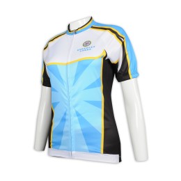 B157 Custom-made women's long-sleeved cycling shirt Contrast color Single-shirt garment factory B157 Custom-made women's long-sleeved cycling shirt Contrast color Single-shirt garment factory